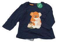 Nové - Tmavomodré triko s koalou Obaibi