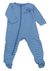 Modro-světlemodrý pruhovaný overal s nápisem Next