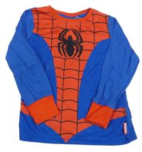 Modro-červené pyžamové triko se Spider-manem 