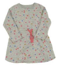 Šedé teplákové šaty s puntíky F&F