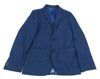 Tmavomodré vlnené spoločenské sako Next