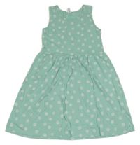 Mátové bavlnené šaty s bodkami Yigga