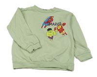 Svetlozelená mikina s hrdinami George