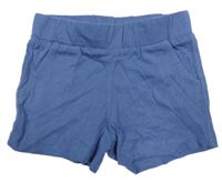 Modré bavlnené kraťasy H&M