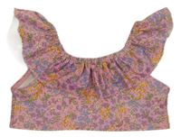 Svetloružová kvetovaná plavková lambáda H&M