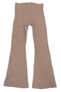 Starorůžové žebrované flare kalhoty M&S