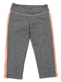 Šedo-růžové capri sportovní legíny C&A