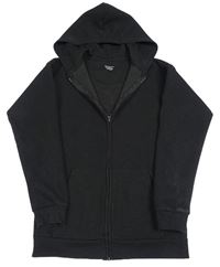Čierna vzorovaná prepínaci mikina s kapucňou zn. PRIMARK