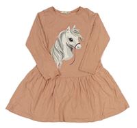 Pudrové šaty s koníkem H&M