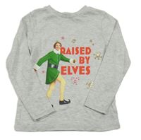 Světlešedé melírované triko s elfem George