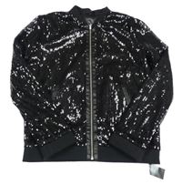 Nové - černý tylový flitrový jarní bomber St. Bernard