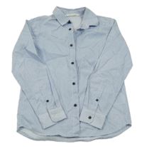 Modro-biela pruhovaná košeľa s tečkami H&M