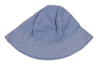 Modro-biely pruhovaný klobúk F&F