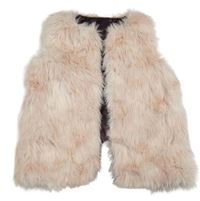 Ružová kožušinová podšitá vesta Name it