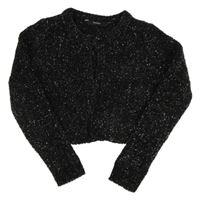 Čierne trblietavé svetrové bolerko George