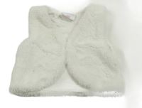 Biela kožušinová podšitá vesta Topomini