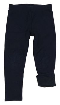 Tmavomodré zateplené legíny s hvězdami Next