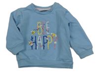 Svetlomodrá mikina s nápisom s včelami Ergee