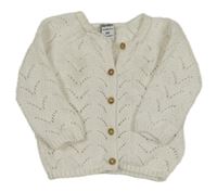 Smotanový perforovaný prepínaci sveter Dopodopo