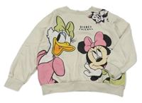 Svetlobéžová mikina s Minnie a Daisy H&M