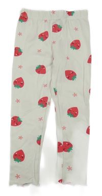 Smotanové legíny s jahodami Sinsay