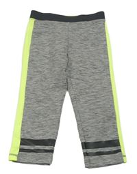 Sivo-neónové športové crop legíny H&M