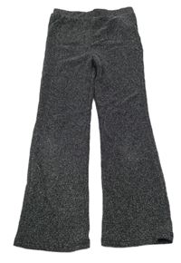 Černo-stříbrné flare legíny Dopodopo