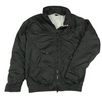 Černá šusťáková zateplená bunda 