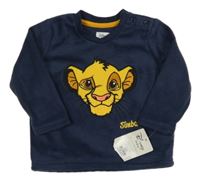 Nové - tmavomodrá fleecová mikina s Lvím kráľom Primark