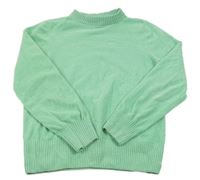 Zelený žinylkový sveter Yigga