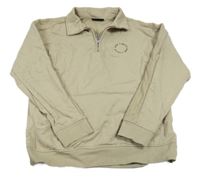 Béžová mikina s výšivkou C&A