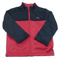 Ružovo-tmavomodrá športová prepínaci mikina