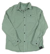 Zelená ľahká rifľová košeľa s vreckom M&S