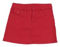 Malinová rifľová sukňa H&M