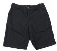Čierne plátenné chino kraťasy H&M