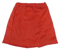 Nové - červená flaušová sukňa H&M