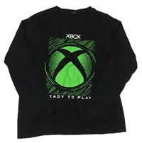 Čierne tričko s logem X-Box Primark