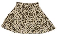 Béžová ľahká sukňa s leopardím vzorom George
