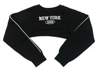 Čierna crop mikina s nápisom Primark