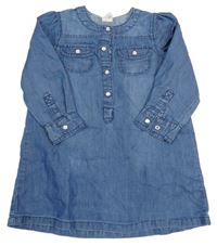Modré lehké riflové šaty H&M
