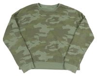 Zeleno-khaki army mikina