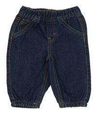 Tmavomodré široké cuff rifle 