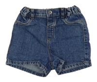 Tmavomodré rifľové kraťasy H&M