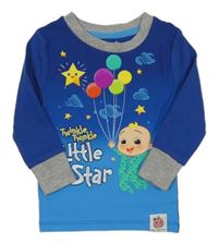 Modro-šedé triko s miminkem - cocomelon