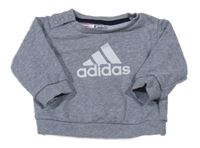 Šedá mikina s logem Adidas