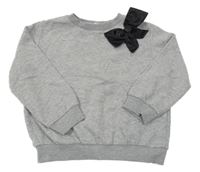 Sivá mikina s 3D mašlou H&M