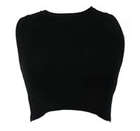 Dámksá čierna svetrová crop vesta Zara