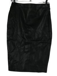 Dámská černá koženková pouzdrová sukně Primark 