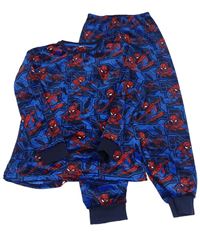 Modré plyšové pyžamo se Spidermanem C&A