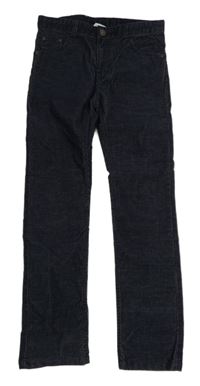 Tmavomodré manšestráky H&M